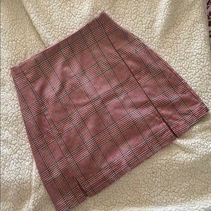 Checkered mini skirt